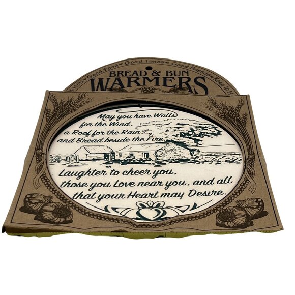 Seneca Ceramics New Bread Bun Warmer Irish Blessing Handcrafted Holiday USA Made - Picture 6 of 14